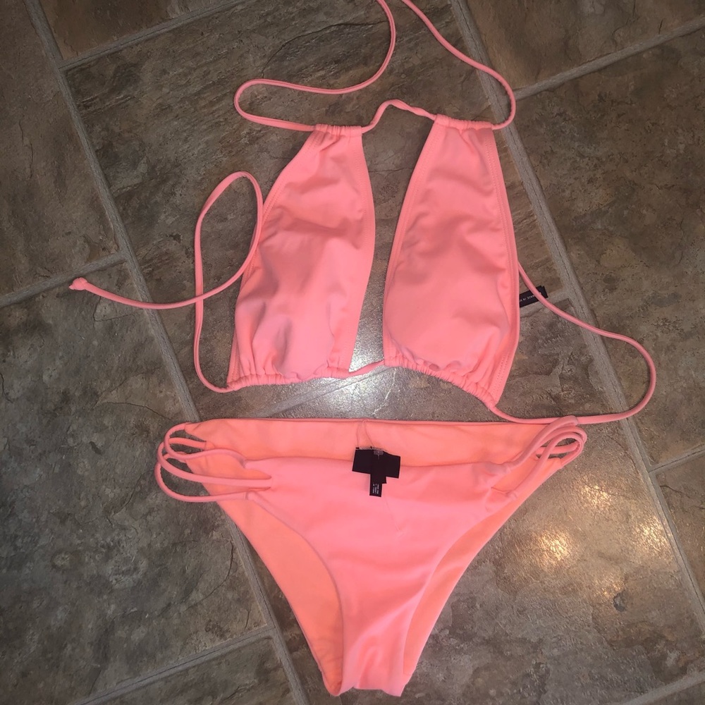 LA Hearts Coral Bikini